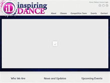Tablet Screenshot of inspiringdance.com